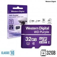 Cartão de Memória Micro SD 32GB Classe 10 16TBW Western Digital